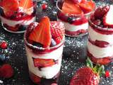 Mousses au mascarpone et aux fruits rouges