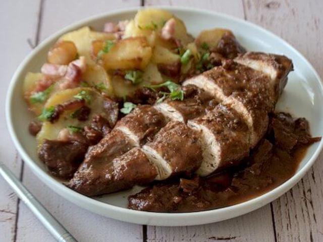 Recettes de Vin rouge et Poulet