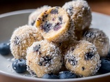 Blueberry Cheesecake Protein Balls No Bake Recipe