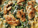 Chicken Florentine with Rich Creamy Sauce
