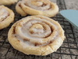 Cinnamon Roll Sugar Cookies Recipe with Swirled Cinnamon and Sweet Icing