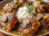 Creamy Smothered Chicken Thighs Recipe with Rich Savory Sauce