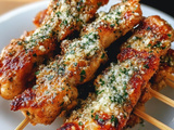 Garlic Parmesan Chicken Skewers Recipe with Flavorful Grilled Twist