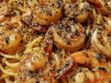 Garlic Shrimp Pasta Recipe with Creamy Sauce and Fresh Herbs