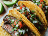 Grilled Steak Tacos with Fresh Salsa and Spiced Marinade