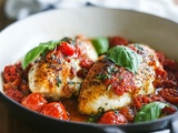 Mozzarella Stuffed Chicken with Pomodoro Sauce