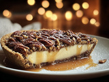 Pecan Cheesecake Pie Recipe with Creamy Filling and Crunchy Topping