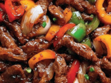 Pepper Steak Stir Fry with Vibrant Peppers and Savory Sauce