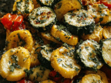 Roasted Vegetable Medley with Garlic Parmesan and Fresh Tomatoes