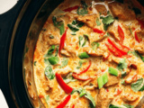 Satay Chicken in a Slow Cooker with Creamy Coconut Milk