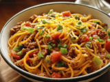 Taco Spaghetti Recipe Combining Bold Taco Flavors with Classic Pasta