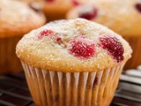 Vanilla Cranberry Muffins with Spiced Sugar Topping