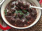 Boulettes de bœuf façon bourguignon