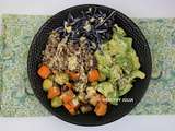Bowl de quinoa aux légumes rôtis au romarin