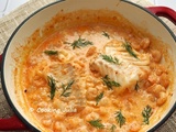 Cabillaud sauce aux crevettes