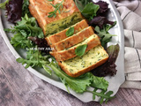 Cake invisible aux courgettes et basilic