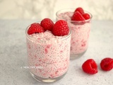 Chia pudding au yaourt et framboises
