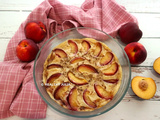Clafoucake protéiné aux nectarines