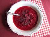 Compote poires-framboises