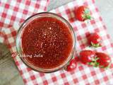 Confiture fraises-rhubarbe aux graines de chia