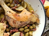 Cuisses de poulet aux olives vertes