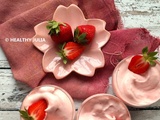 Mousse aux fraises comme un nuage