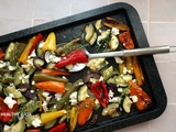 Plaque de légumes d’été rôtis à la feta