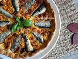 Quiche aux sardines et tomates rôties