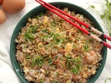 Riz frit aux crevettes