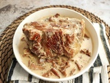 Rôti de porc aux girolles et à la crème