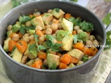 Salade de carottes et pois chiches à la marocaine