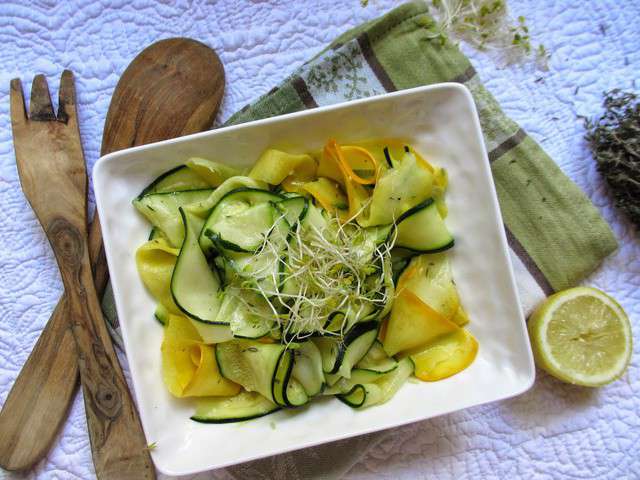 Recettes De Salade De Courgettes De Cooking Julia