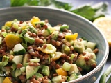 Salade de lentilles au vert