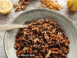 Salade de quinoa, carotte et fruits secs