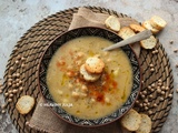 Soupe de pois chiches à l’ail