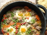 Tajine de keftas aux œufs et légumes