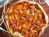 Tarte rustique aux abricots et pralin