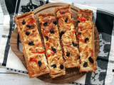 Tarte thon-poivron aux olives