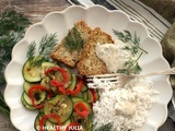 Terrine de pois chiches, riz et courgettes