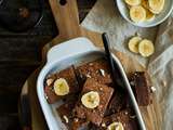 Brownie au Chocolat et Banane Vegan (sans gluten et sans oeufs)