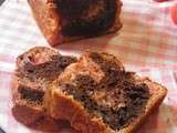 ♥ Cake marbré Chocolat & Fraises Tagada® { Retombons en Enfance le temps d'un cake... }