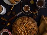 Tarte rustique à la farine de châtaignes aux Pommes et Cannelle
