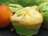 Tourbillon de vert et d'orange, des p'tits Muffins Abricots- Pistache
