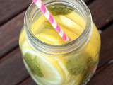 Detox water au citron et à la menthe
