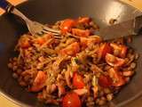 Envie de salade #4 / Lentilles blondes aux lardons, tomates et échalote