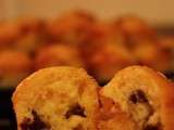 Minis muffins aux cranberries séchées et pépites de chocolat blanc