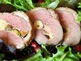 Ballotine de magret de canard au foie gras et fruits secs