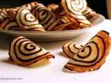 Tuile spirale au chocolat