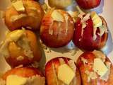 Pommes Hasselback au massepain