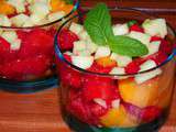 Salade de fraise - mangue, aux épices